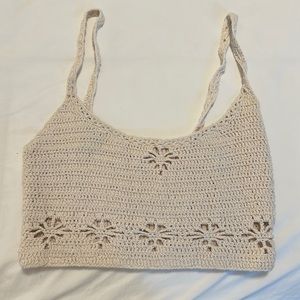 FREE PEOPLE Crochet Tank Top